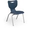 Mooreco Hierarchy School Chair, 4 Leg, 16" Chrome Frame, Navy Armless Shell, PK5 53316-5-NAVY-NA-CH - alternate 1